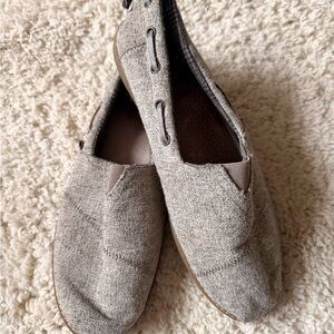 Skechers BOBS Gray Memory Foam Slip-Ons